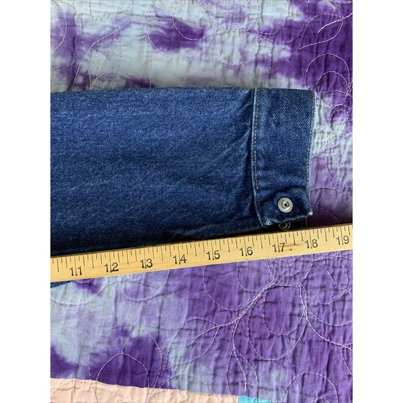 VTG Rustler Denim Jean Jacket Size Youth Kid’s Medium Button Down Made in USA - Picture 7 of 9